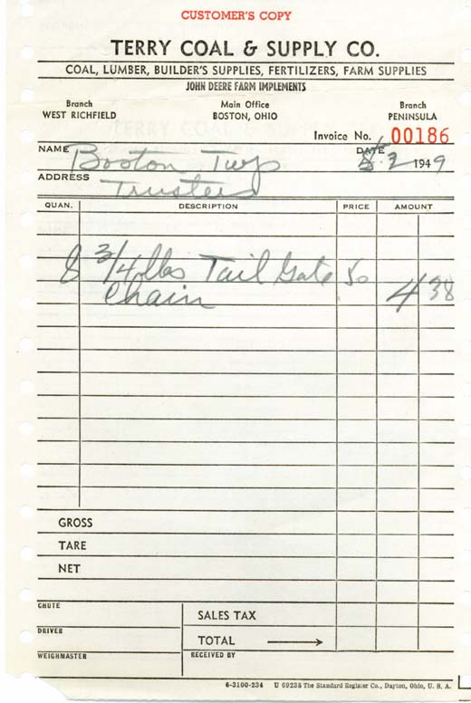 Terry Coal and Supply, 1949