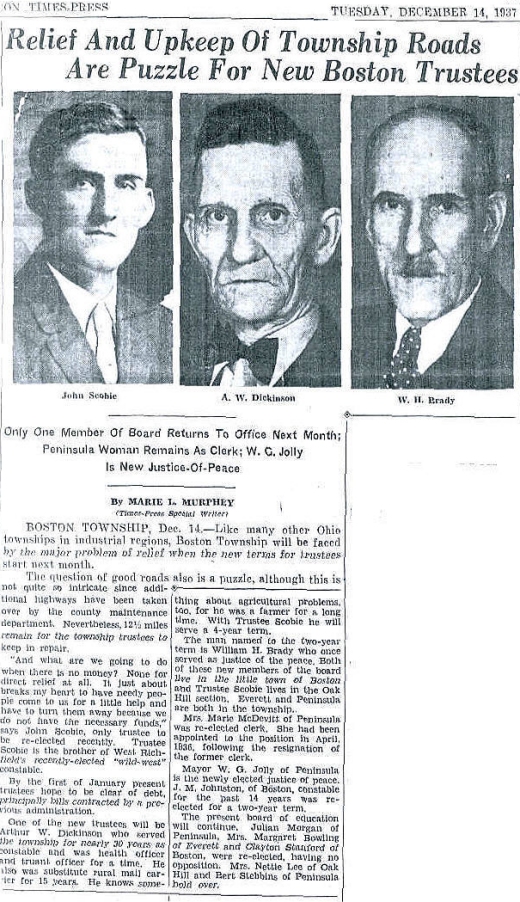 1937 Election Results